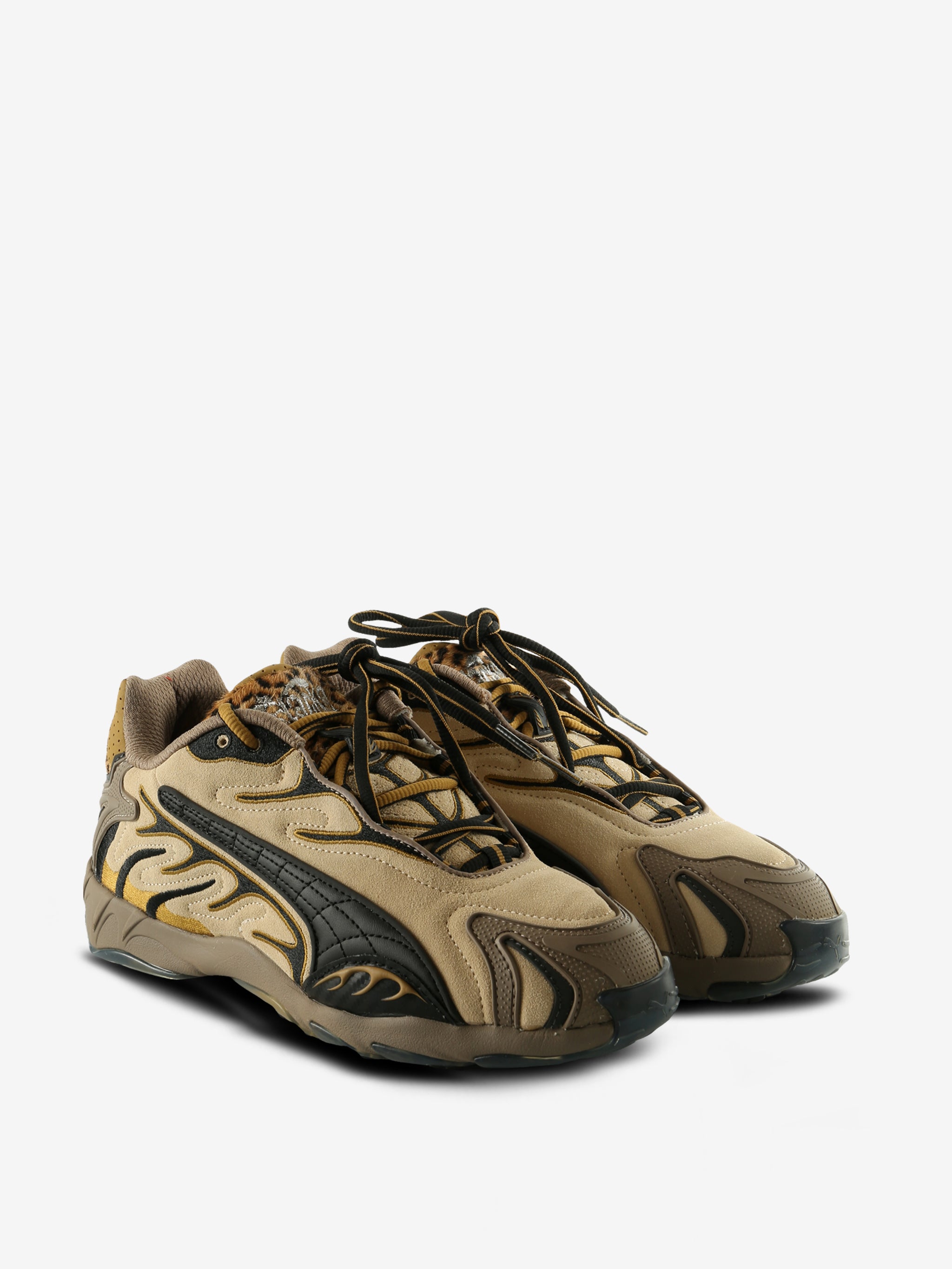 Brown sneaker , side view