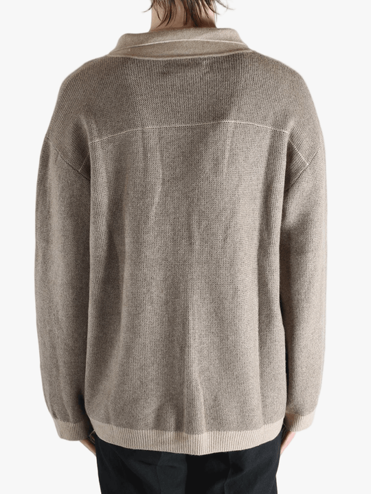 Tan top worn by a person, showing the top fit