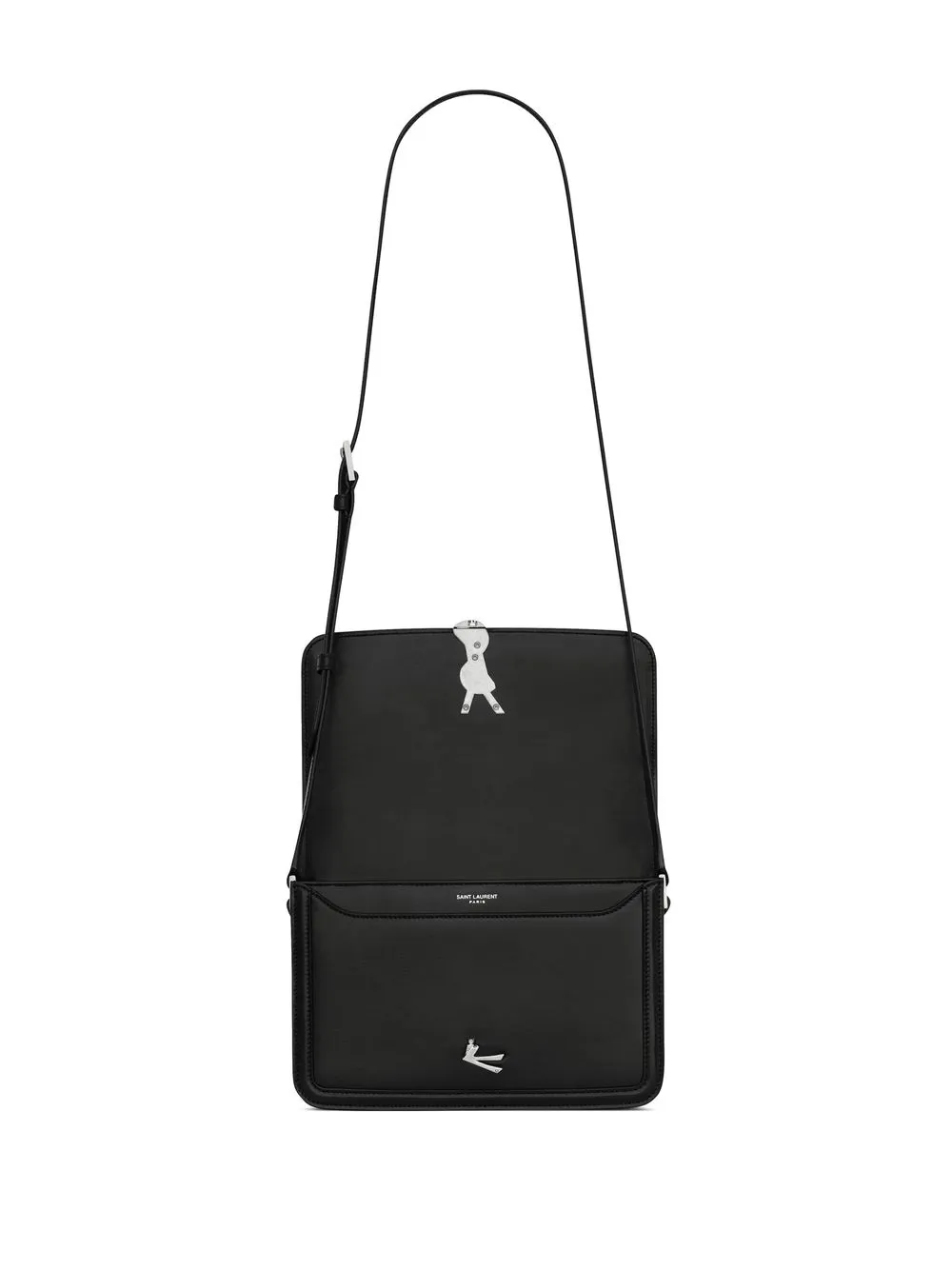 Black bag, showing the look when the buckle opening 
