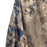 Close up of Brown skirt, showing texture of the 100% linen fabric