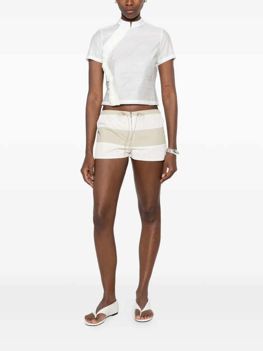 White tops, full body view