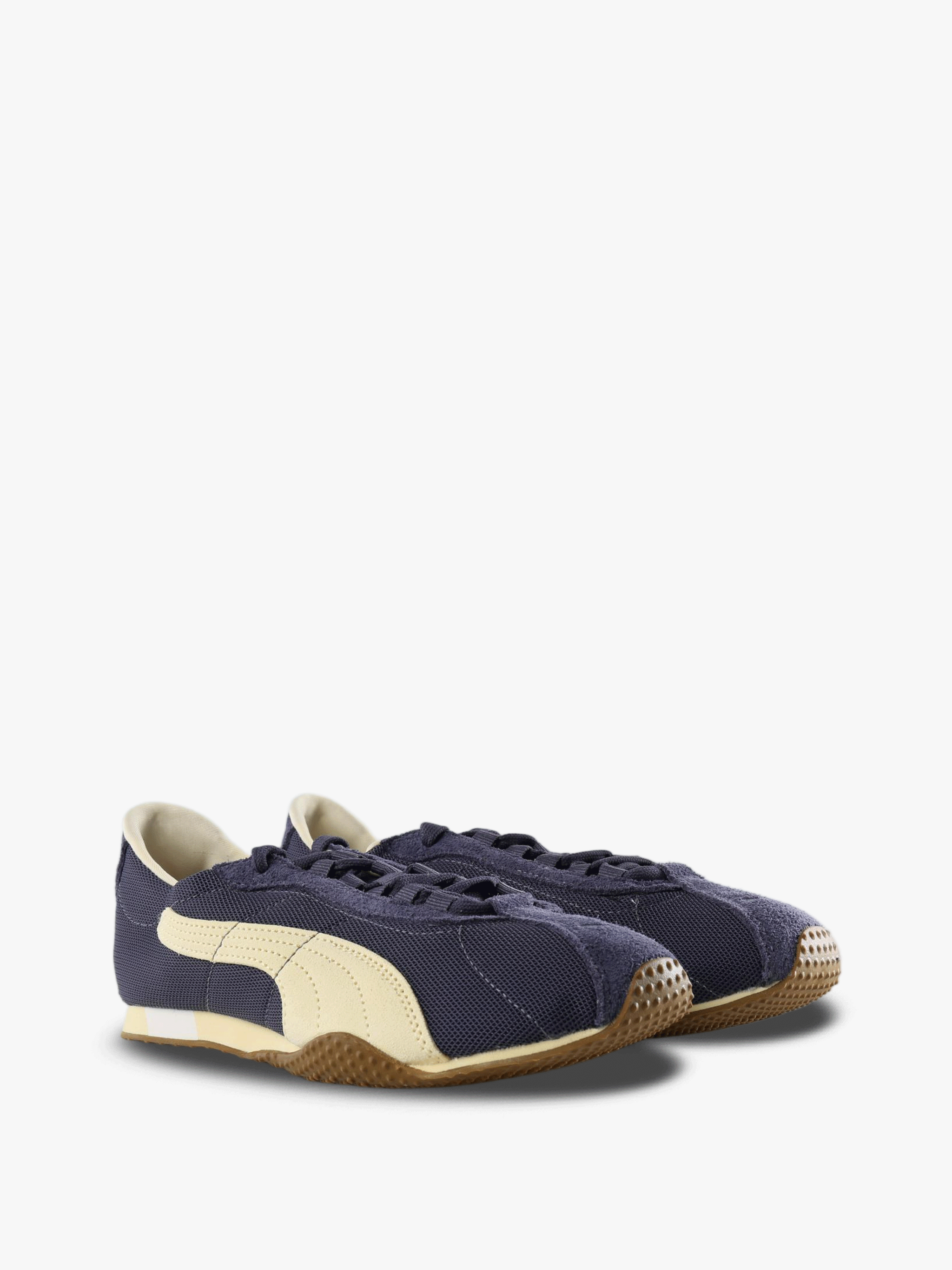 Navy shoes, front view