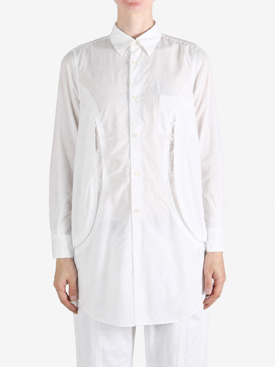 White shirt, full body view