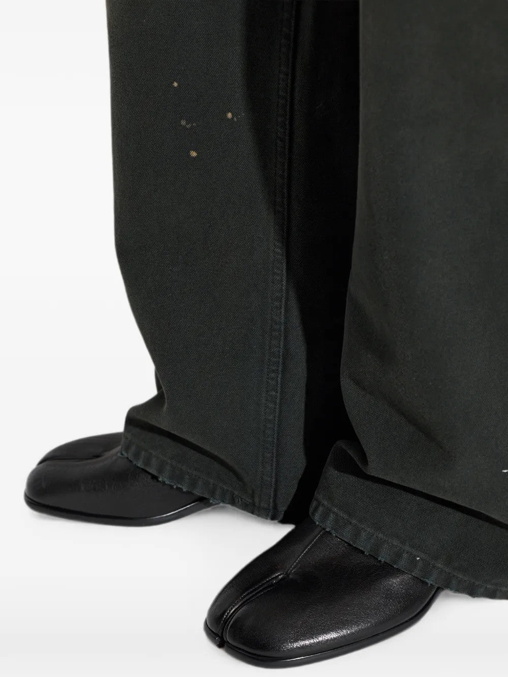 Black boots, front view