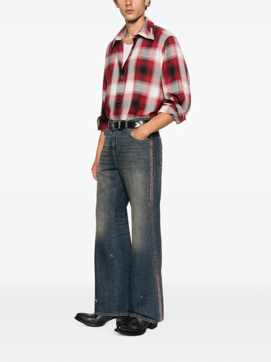 Blue jeans, full body view