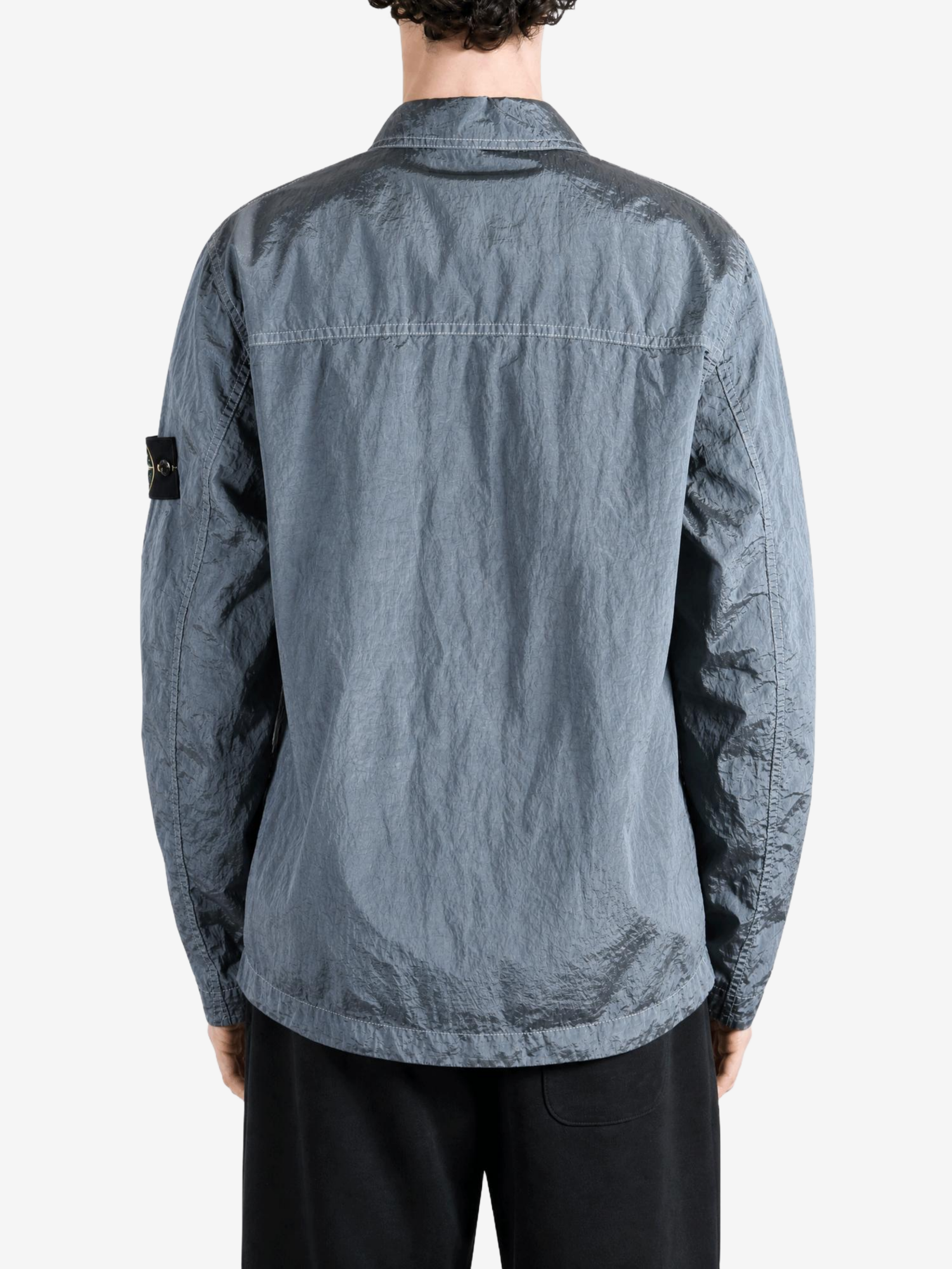 Grey shirt, full body view