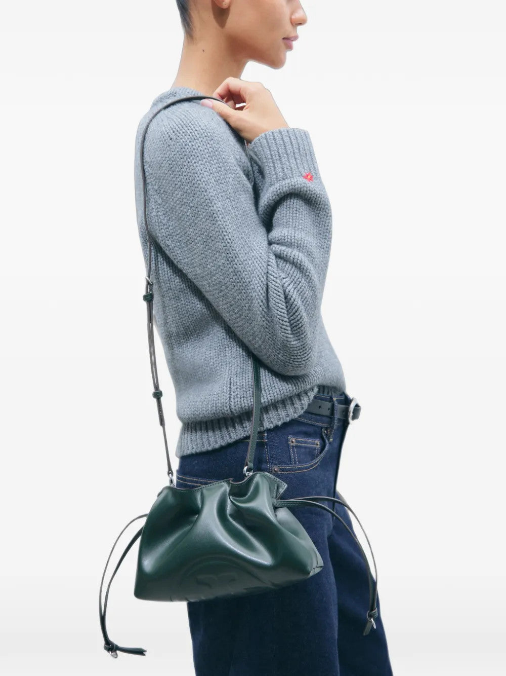 Green bag, side view
