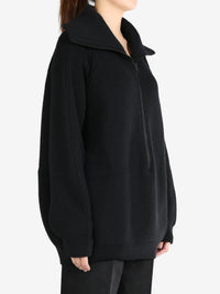 Y'S - Women Big Collar Zip Up Cardigan