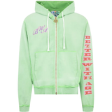 Green hoodie, front view