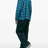 Blue pants, full body view