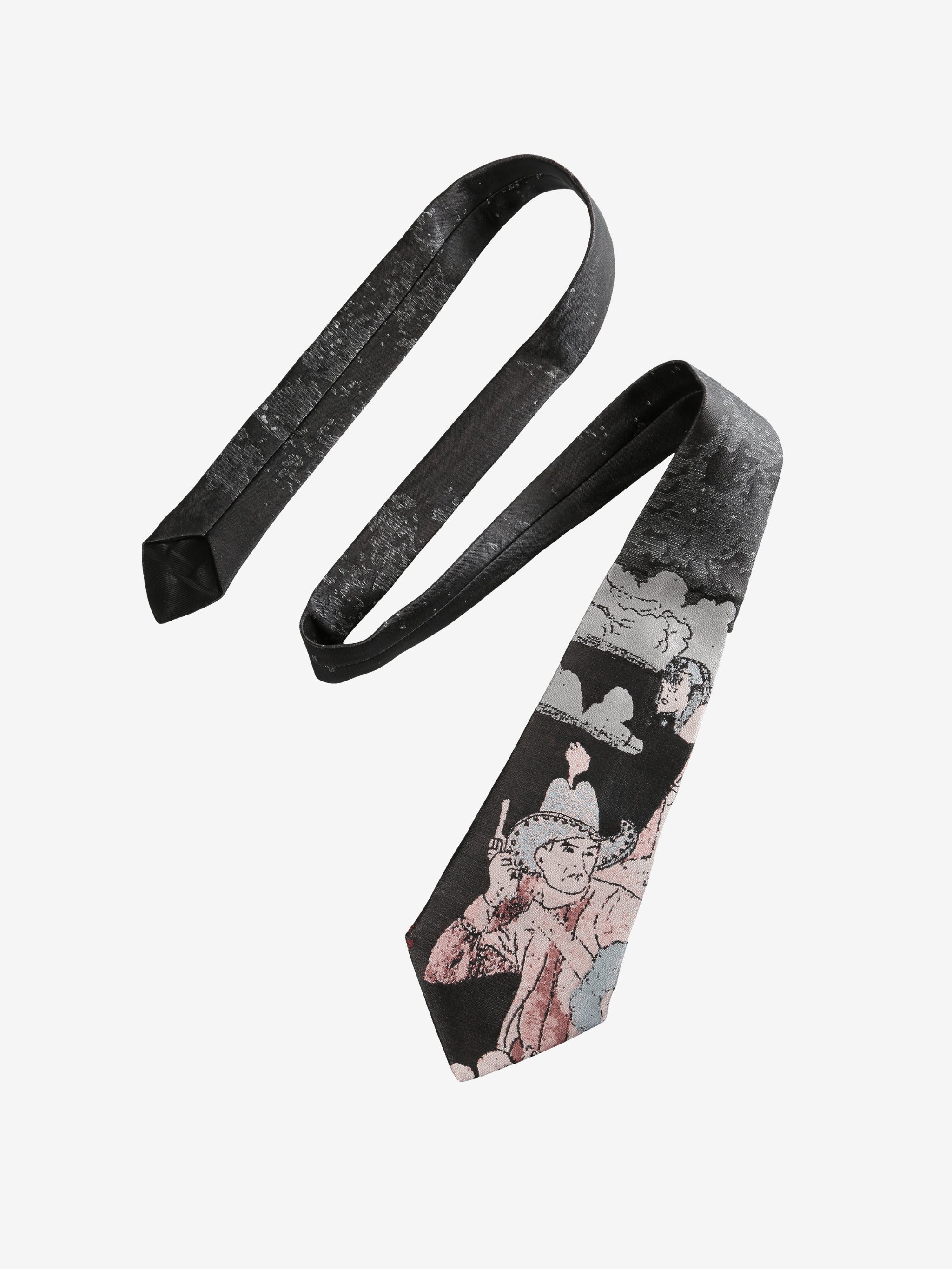 Black tie, front view