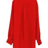 Red shirt, back view