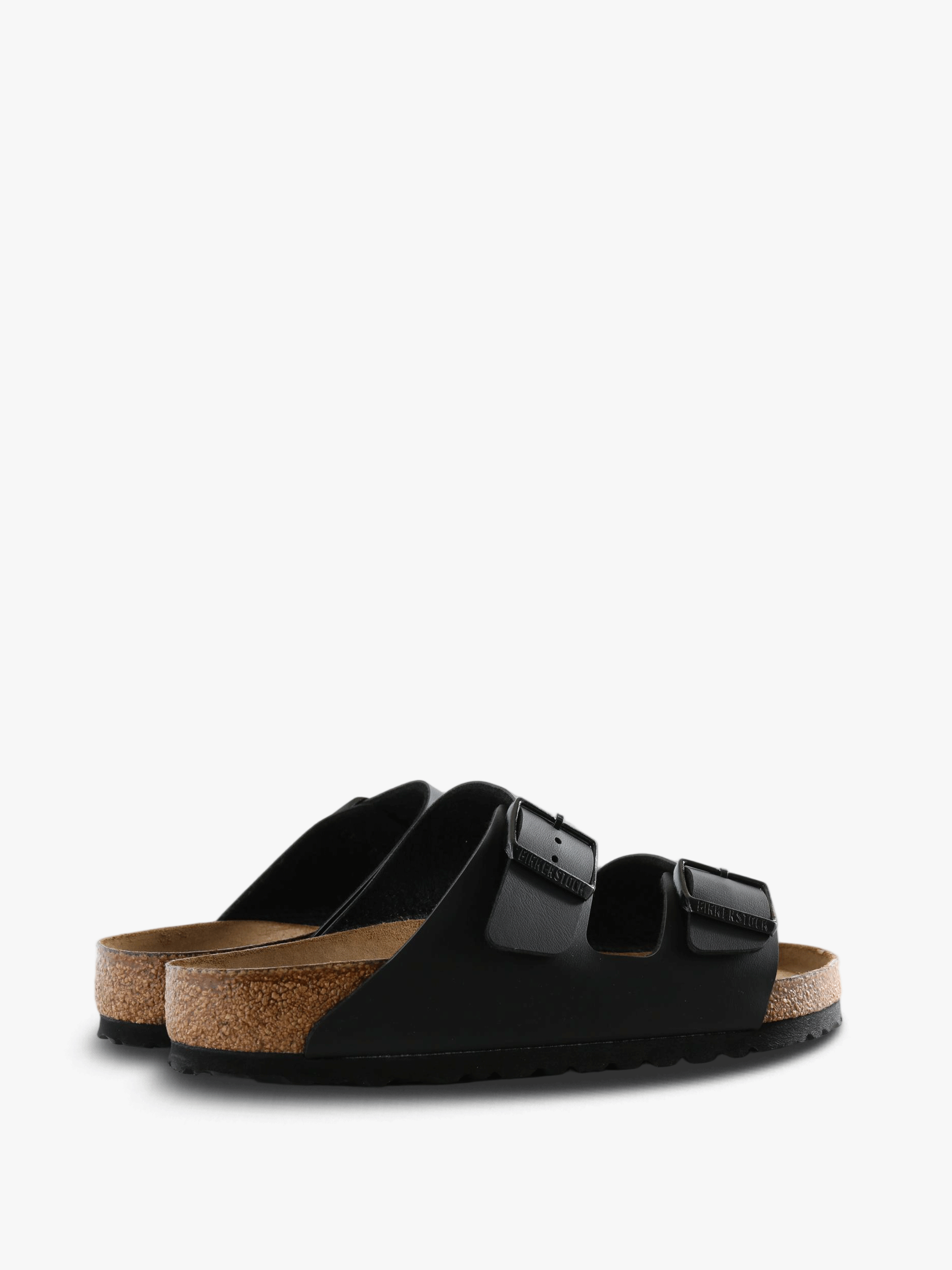 Black sandals, side view