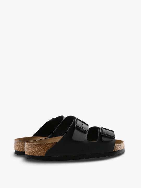 Black sandals, side view