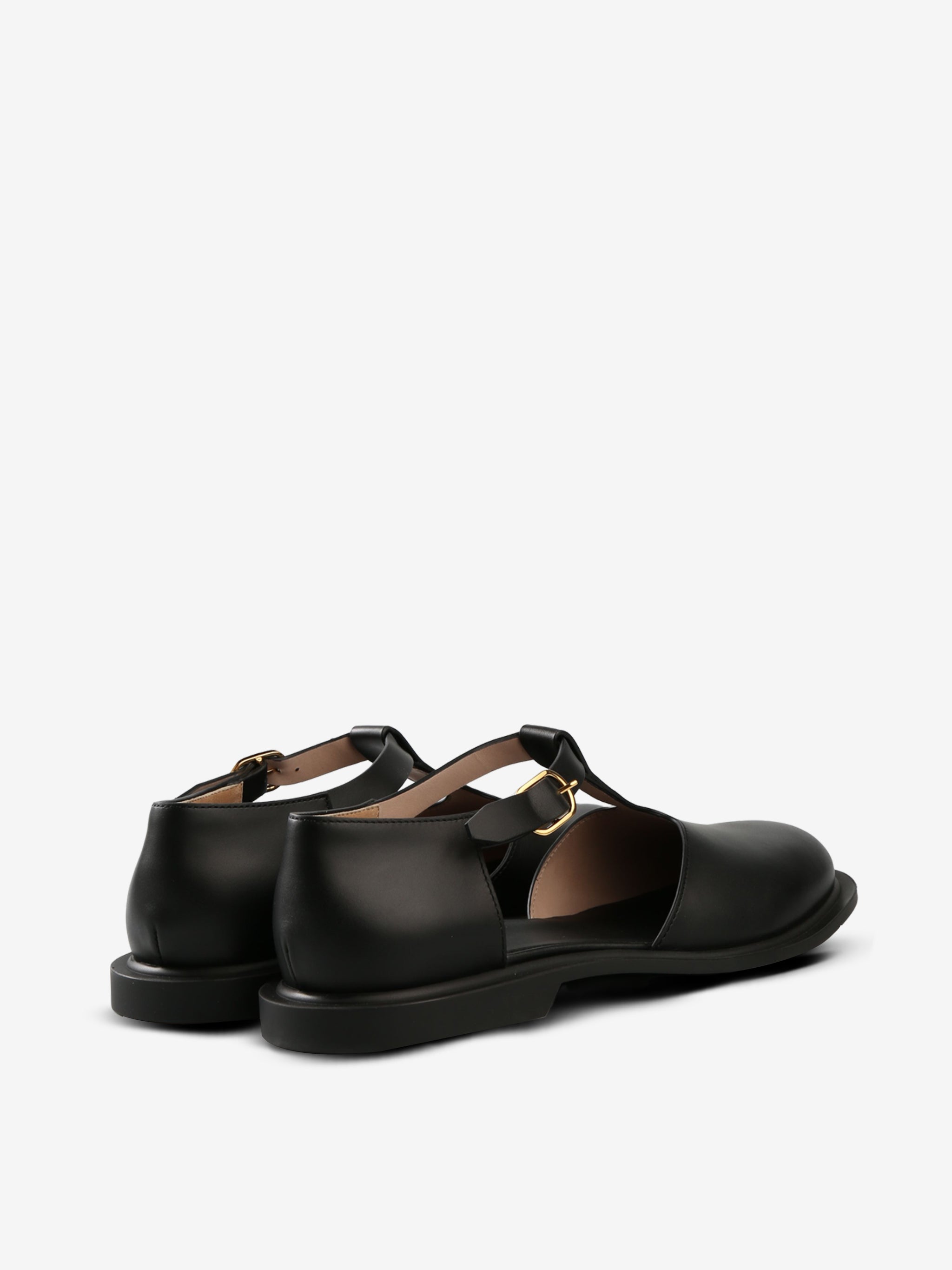 Black shoes,  back view