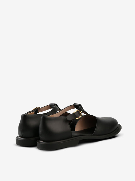 Black shoes,  back view