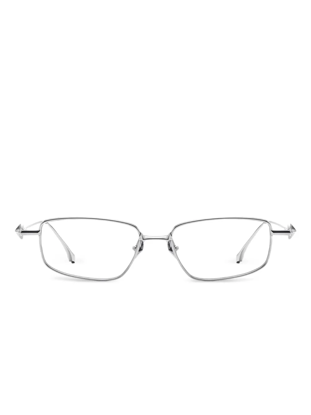 Silver eyeglasses ,front view
