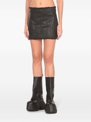 RICK OWENS - Women Mini Denim Skirt