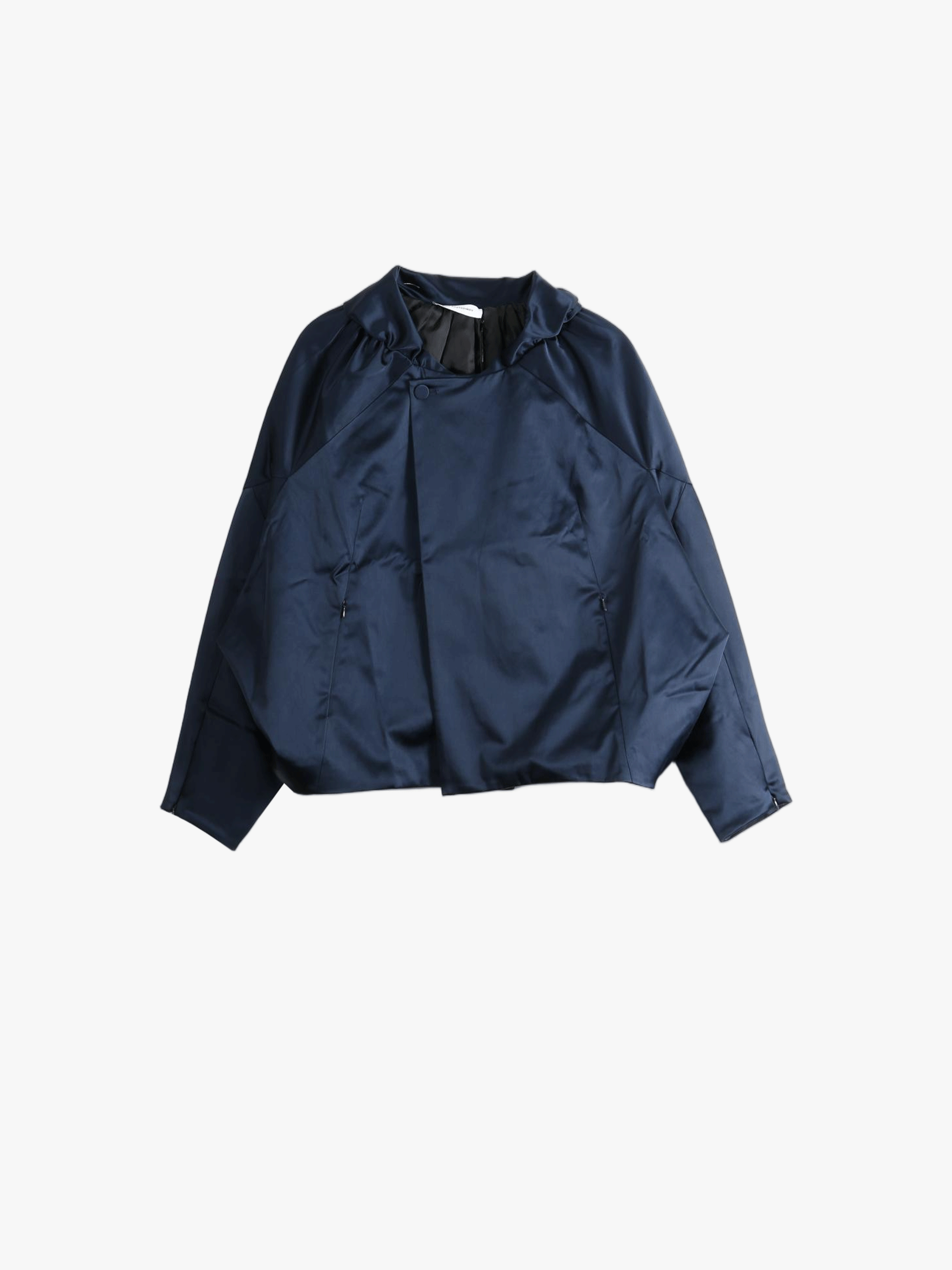 Navy jacket, front view
