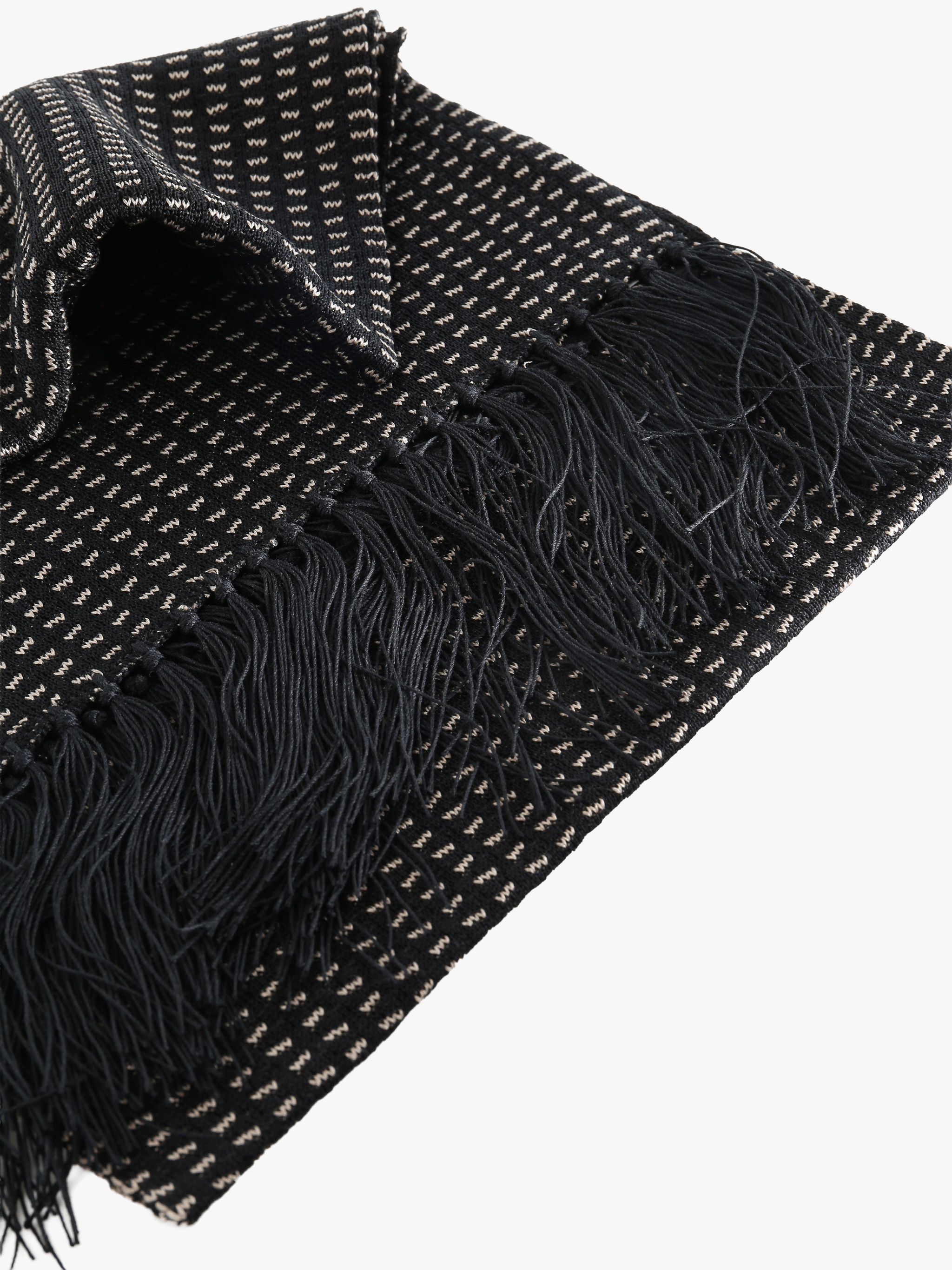 Black scarf, front view