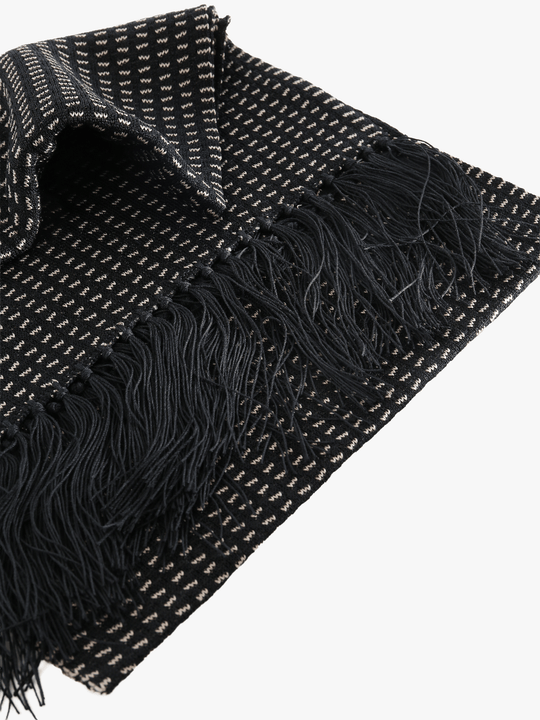 Black scarf, front view
