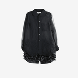 Black shirt, front view