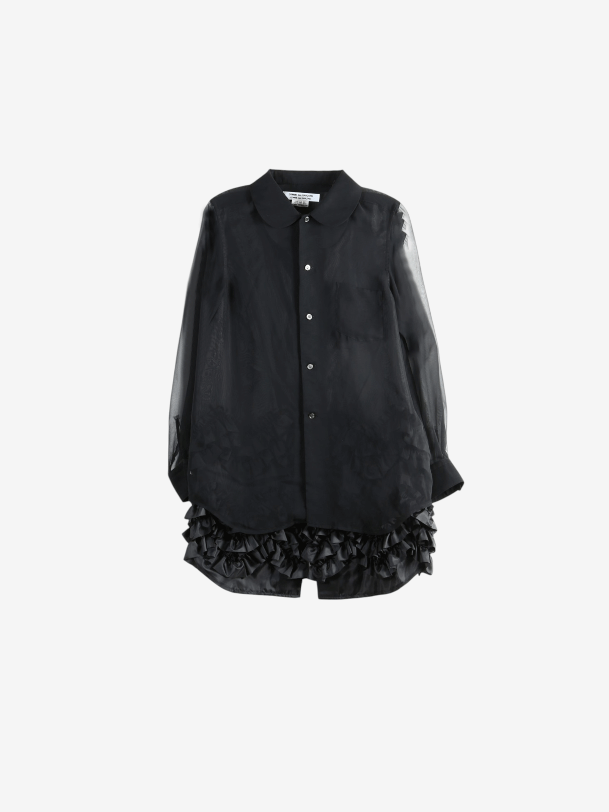 Black shirt, front view