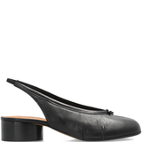 black heels, front view