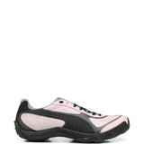 Pink shoes, front view