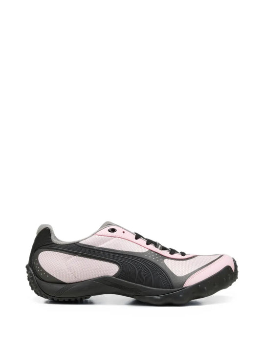Pink shoes, front view