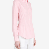Pink shirt, full body view