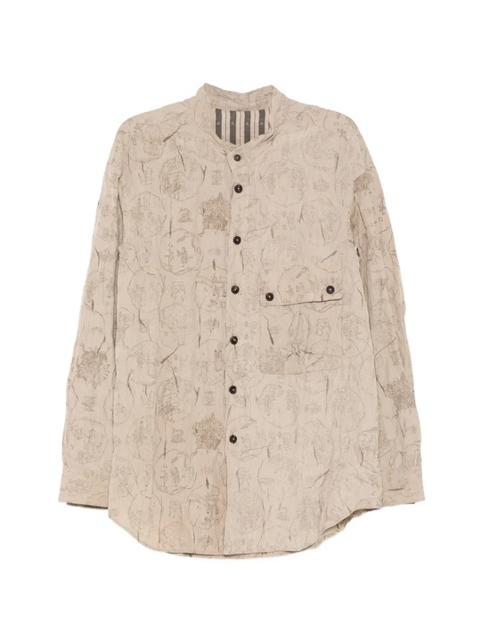 Tan shirt,front view