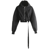 Black hoodie, front view