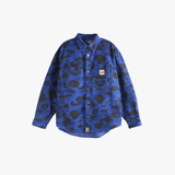 Navy shirt, front view