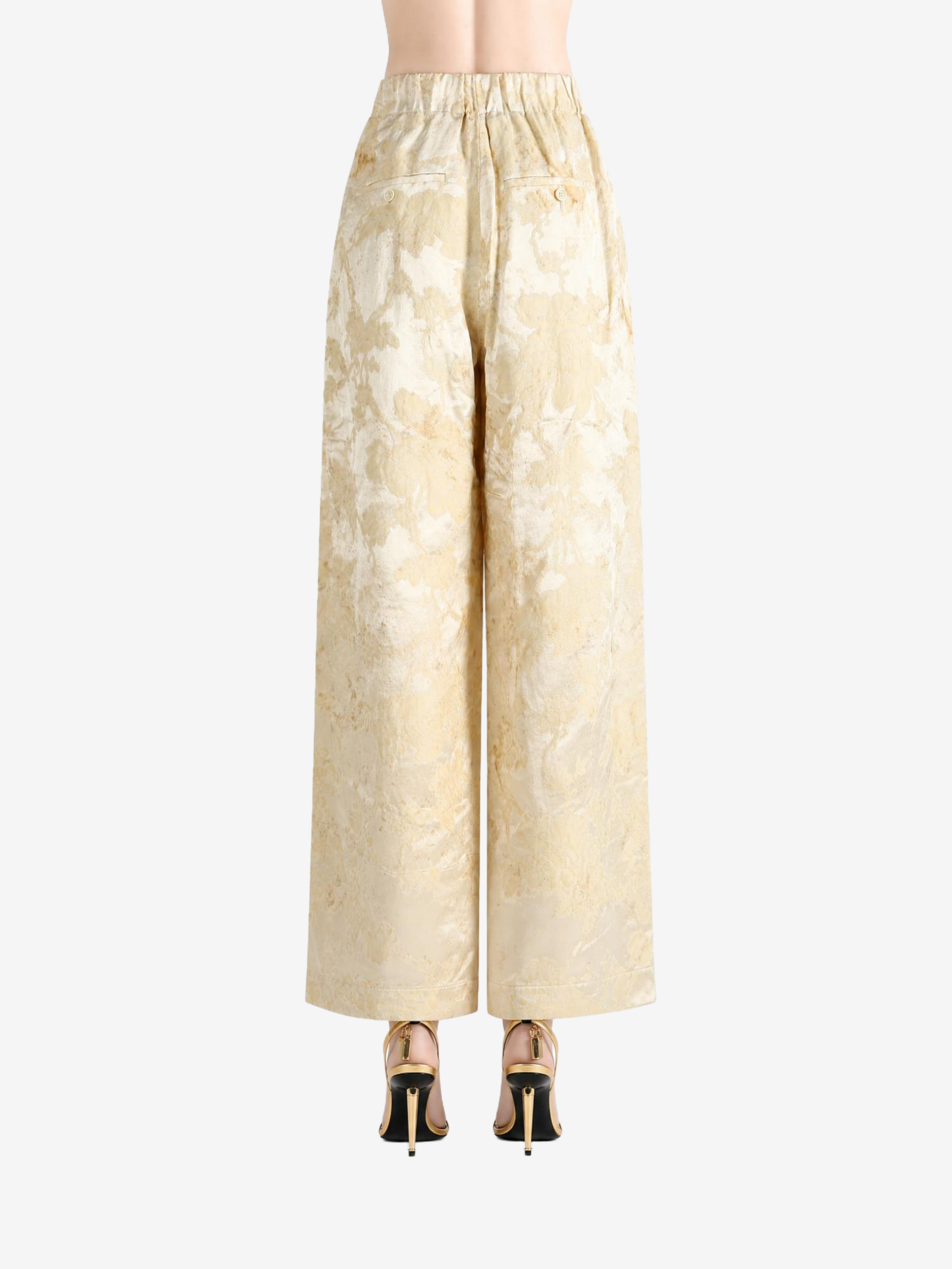 Tan pants, full body view