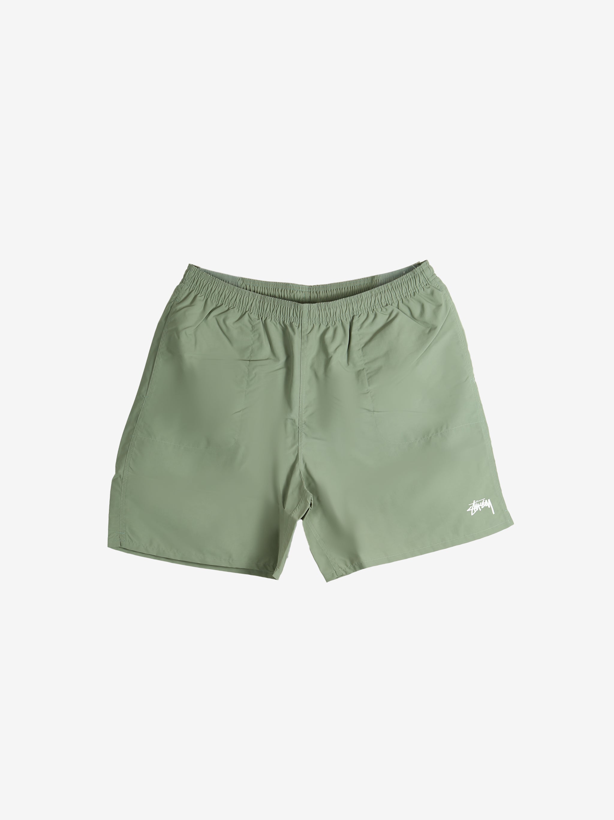 Green short, front view