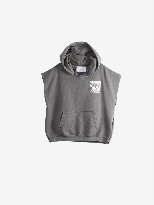 Grey hoodie, front view