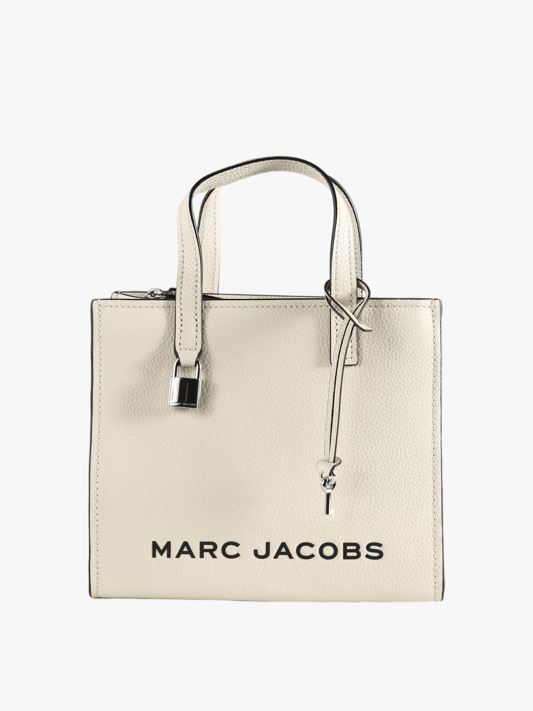 Tan bag, front view