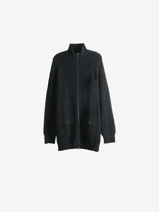 Black shirt, front view