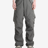 Grey pants, full body view