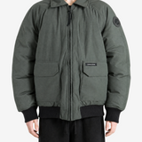 Green jacket, full body view