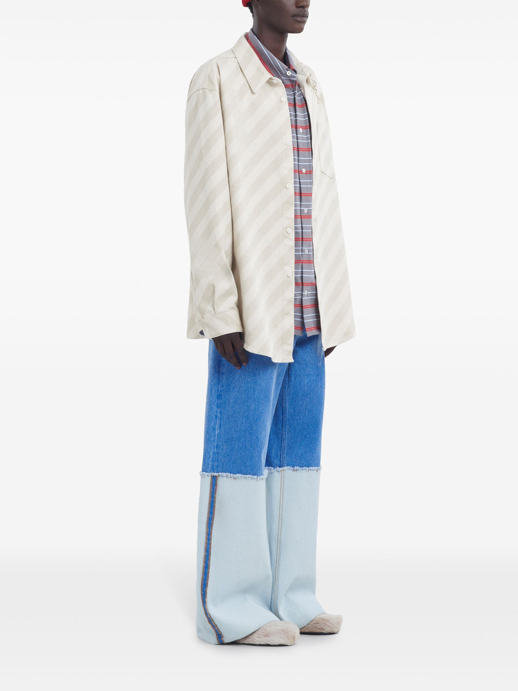 MARNI - Men Contrast Denim Trousers