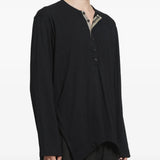 Black t-shirt, front view