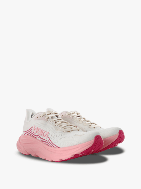 Pink shoes, front view