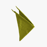 close up of green scarves, showing texture of the cashmere fabric