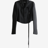 Black jacket, front view