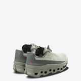 Green sneakers, back view