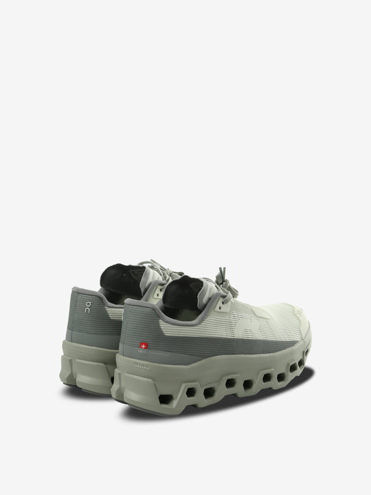 Green sneakers, back view