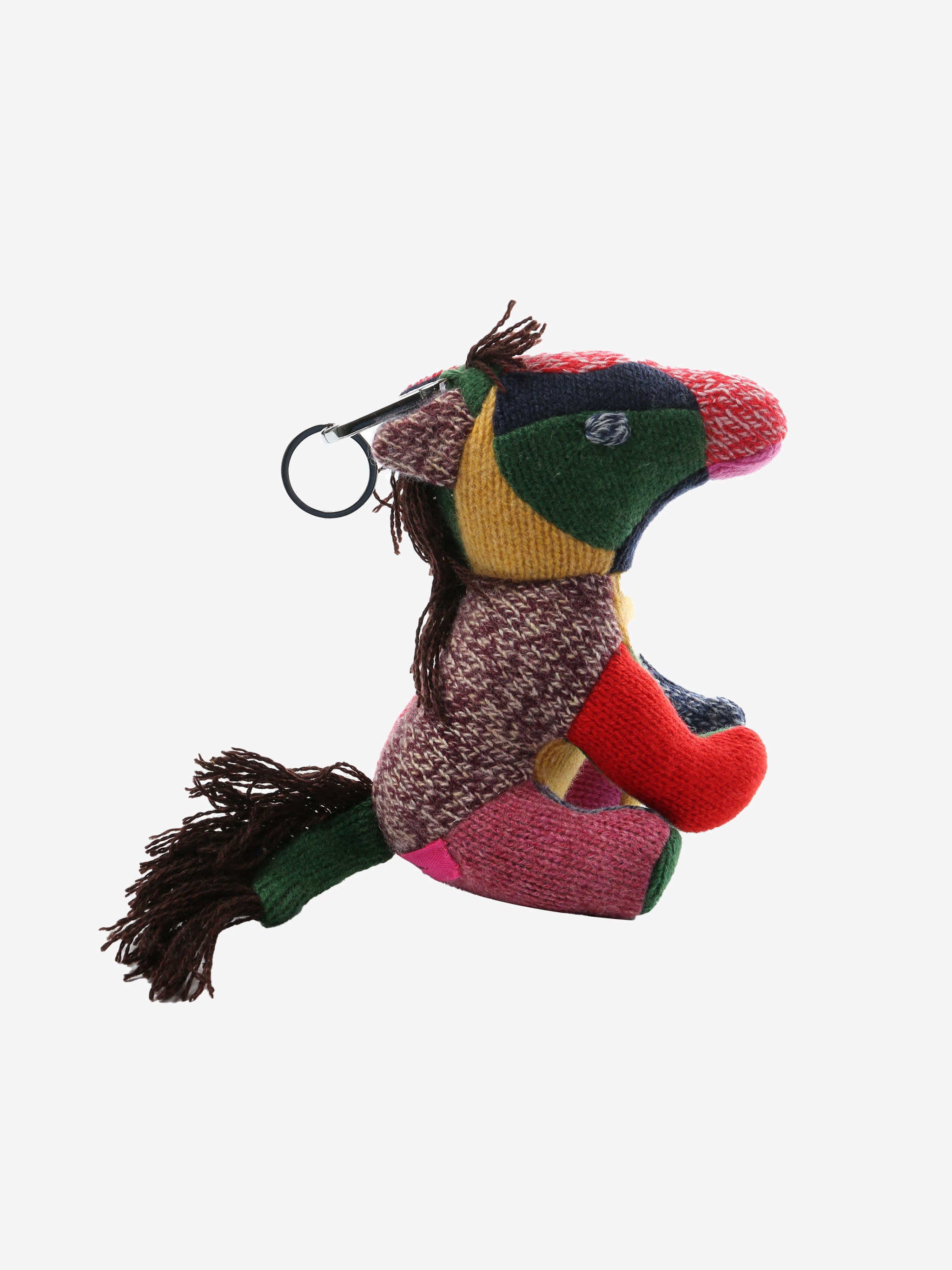 Green keychain, side view