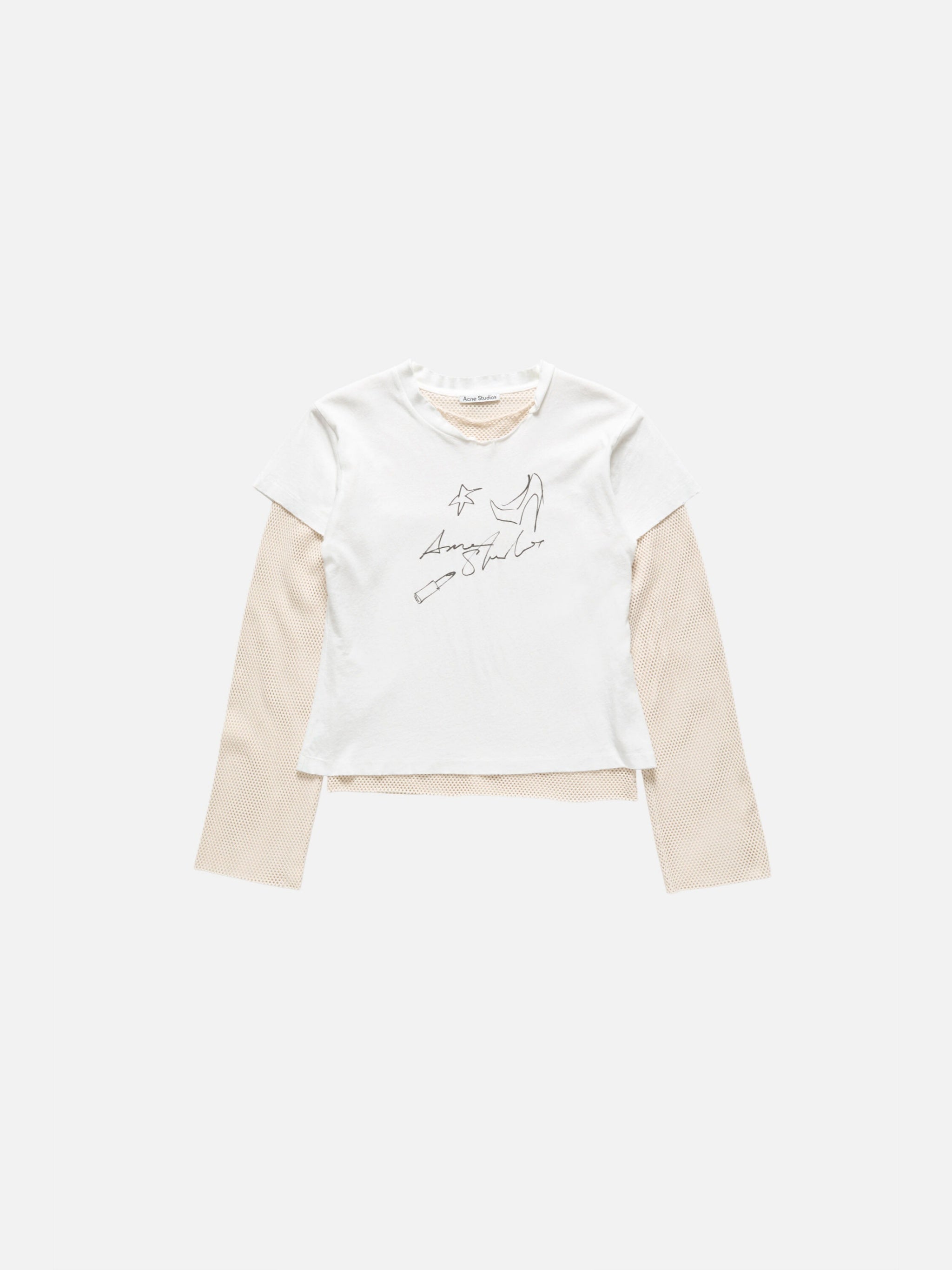 White t-shirt, front view